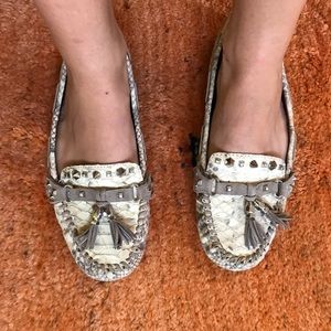 Snakeskin Loafers